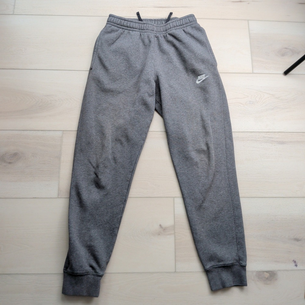 Nike Sportswear Club Fleece Joggers Mens Small Grey Athleisure BV2671-071